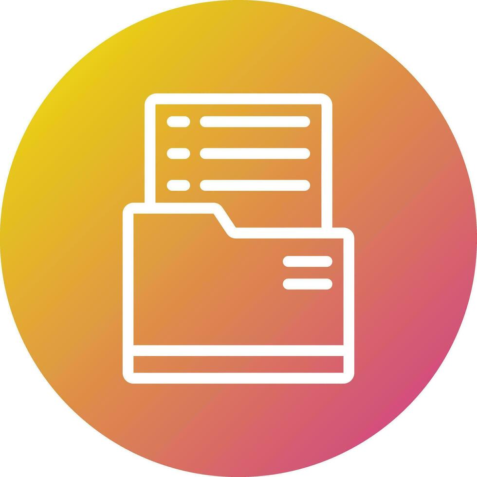 Dossier Vector Icon Design Illustration