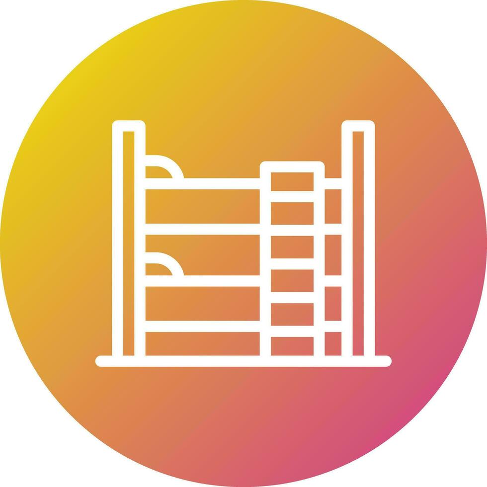 Bunk Bed Vector Icon Design Illustration