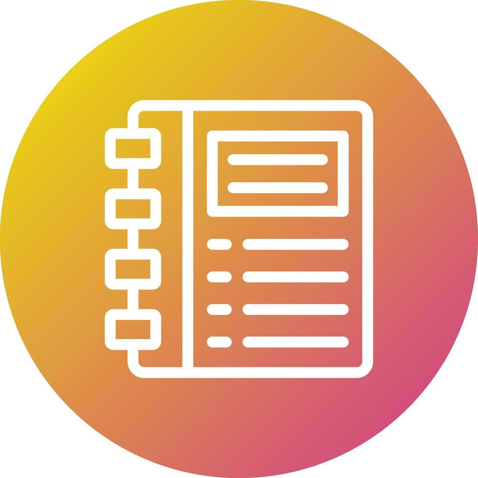 Diary Vector Icon Design Illustration