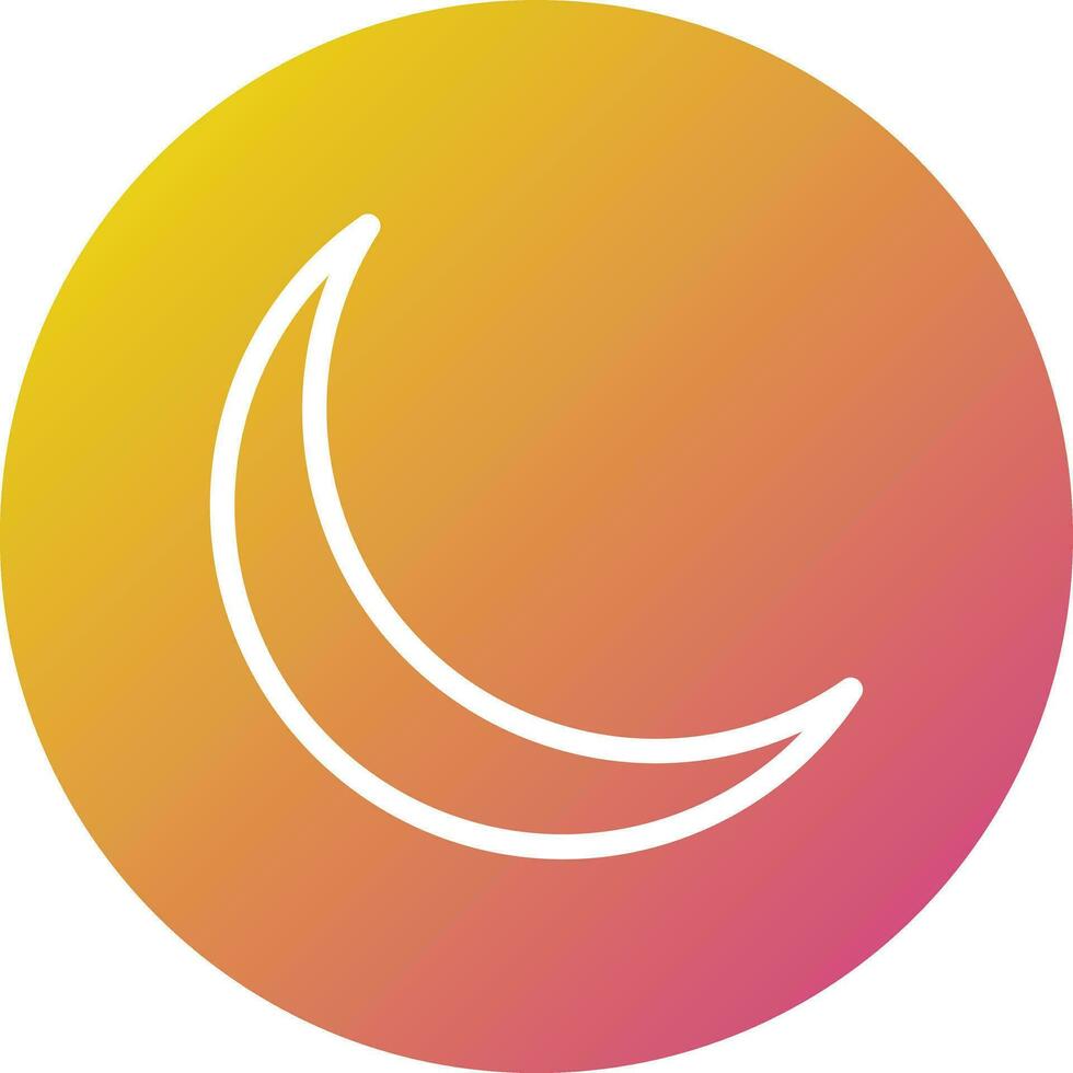 Moon Vector Icon Design Illustration