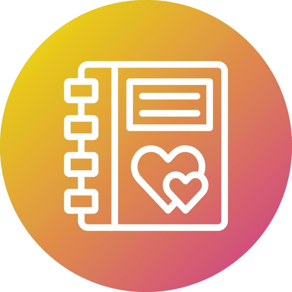 Diary Vector Icon Design Illustration