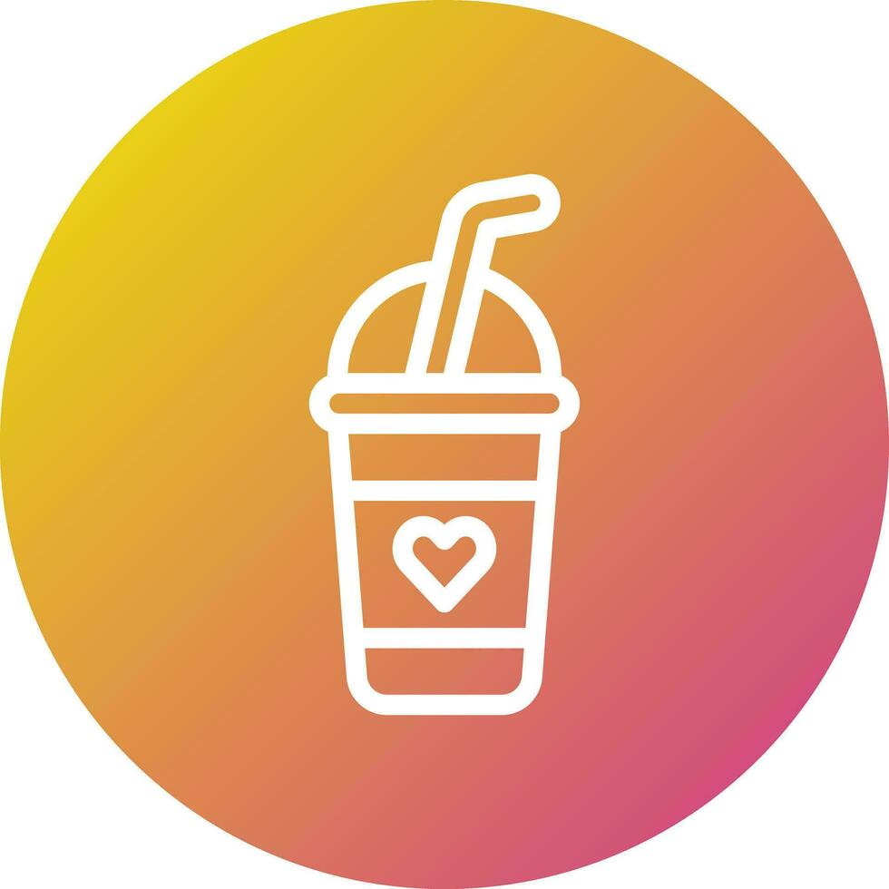 Milkshake Vector Icon Design Illustration