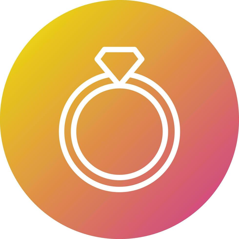 Ring Vector Icon Design Illustration