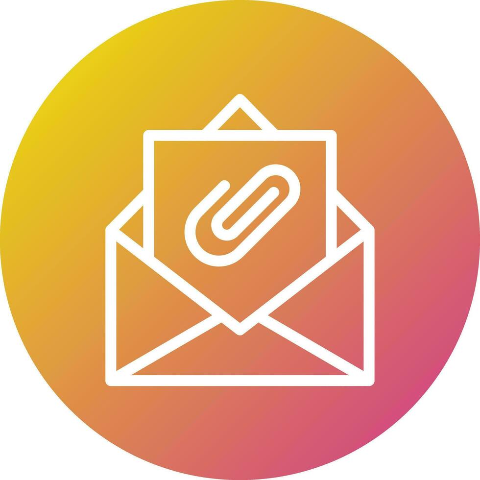 Attached Vector Icon Design Illustration
