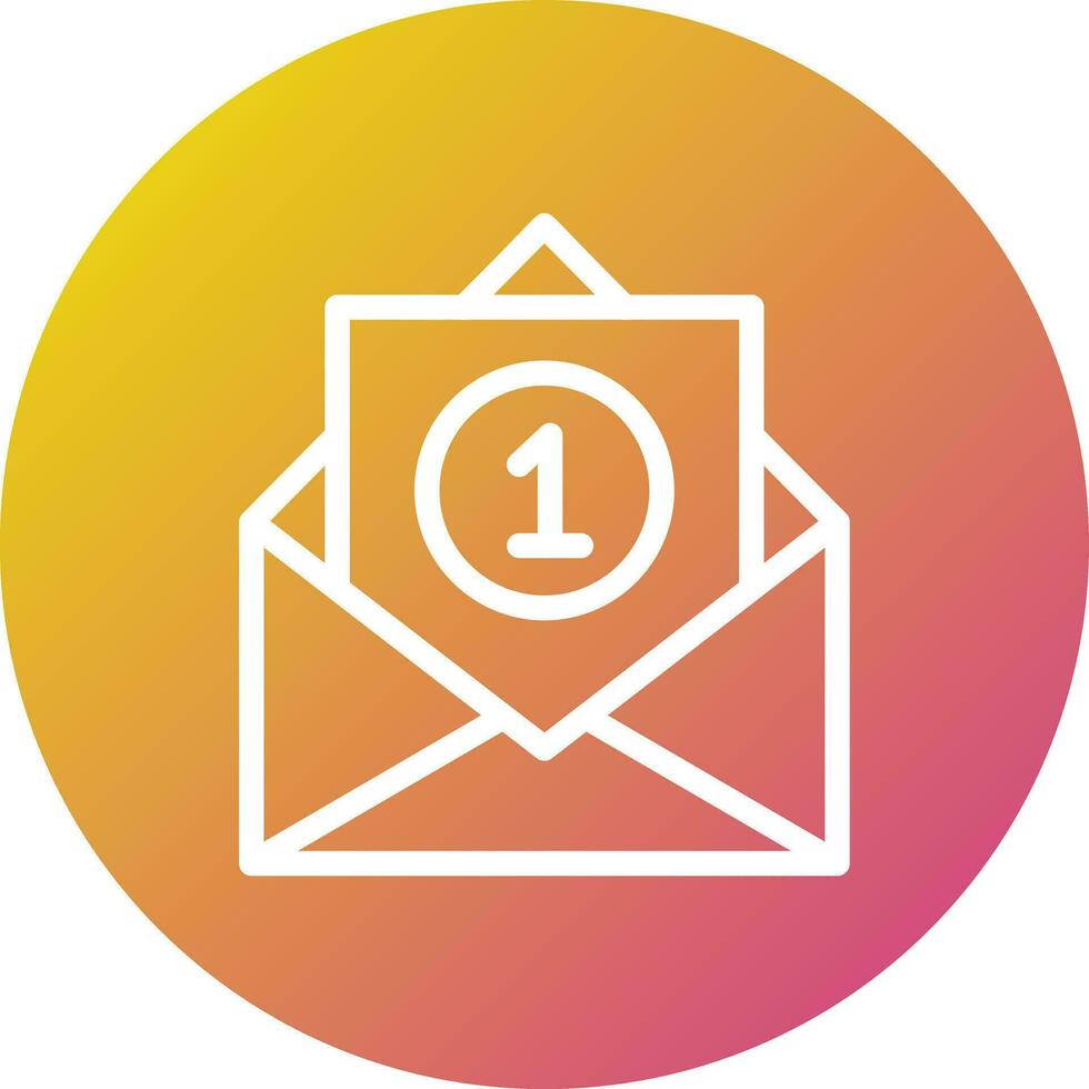 Inbox Vector Icon Design Illustration