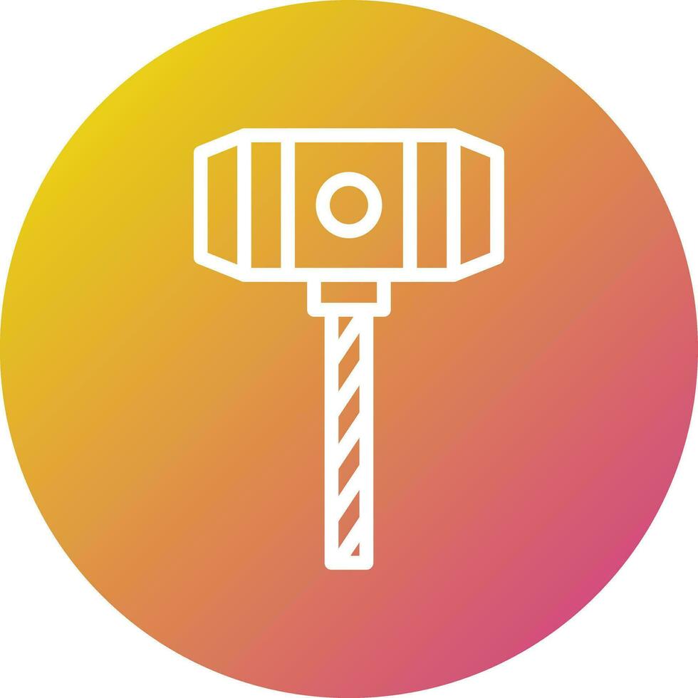 Hammer Vector Icon Design Illustration