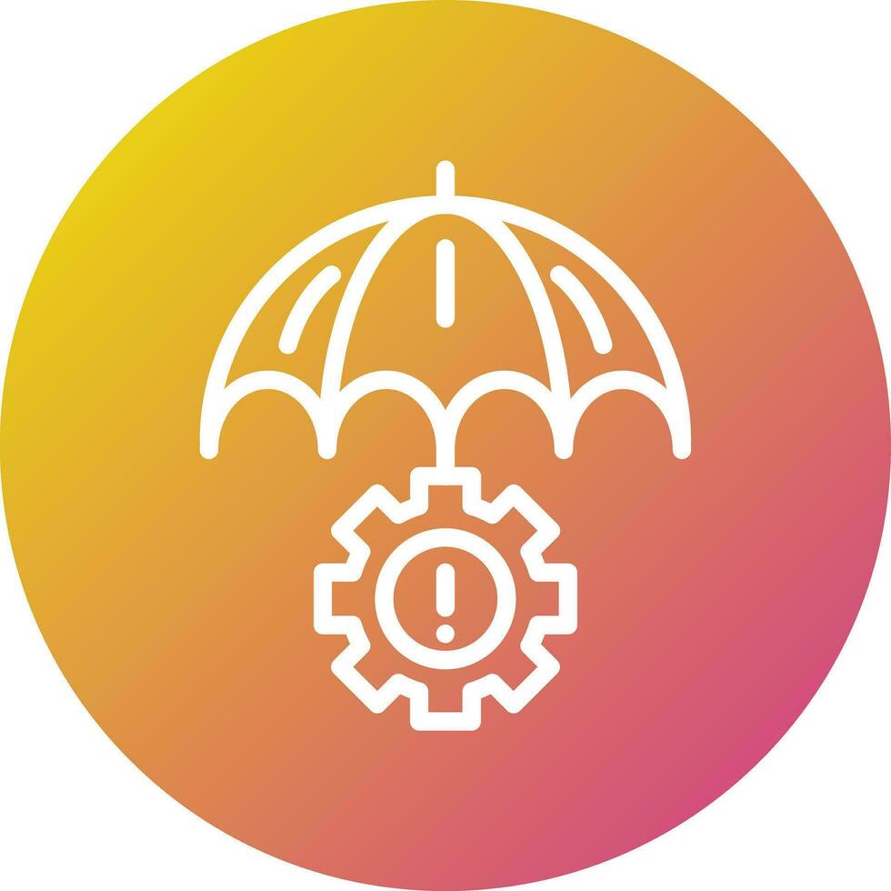 Risk Management Vector Icon Design Illustration