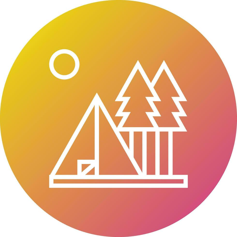 Camp Vector Icon Design Illustration