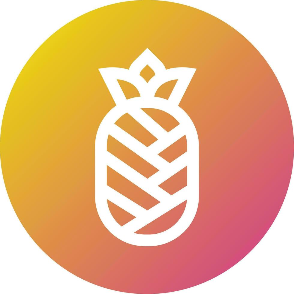 Pineapple Vector Icon Design Illustration