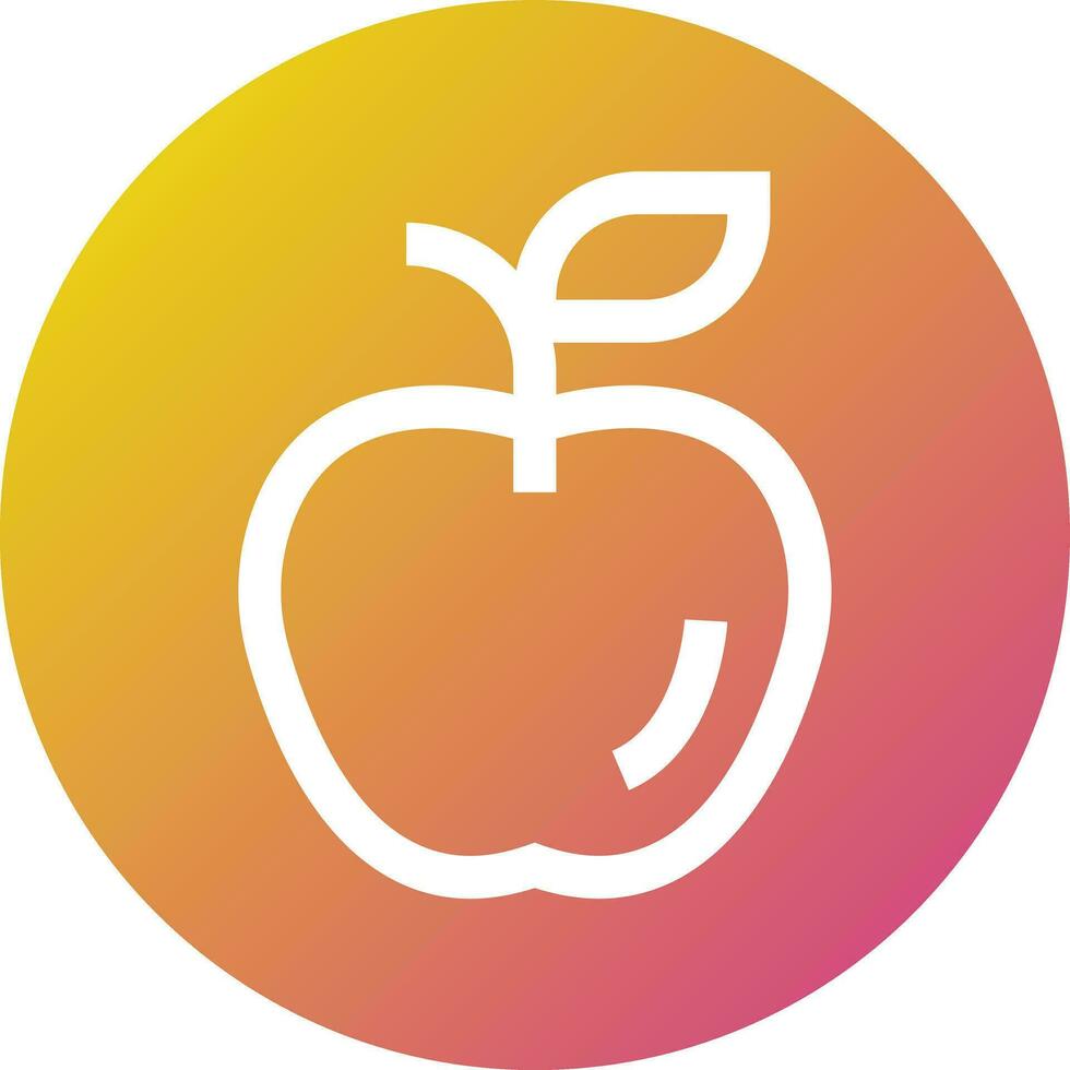 ilustración de diseño de icono de vector de manzana