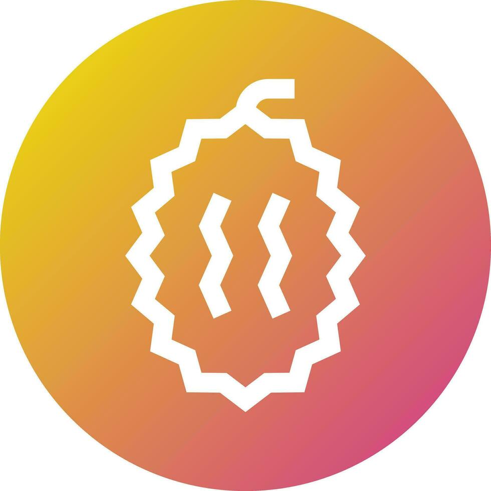 Durian Vector Icon Design Illustration