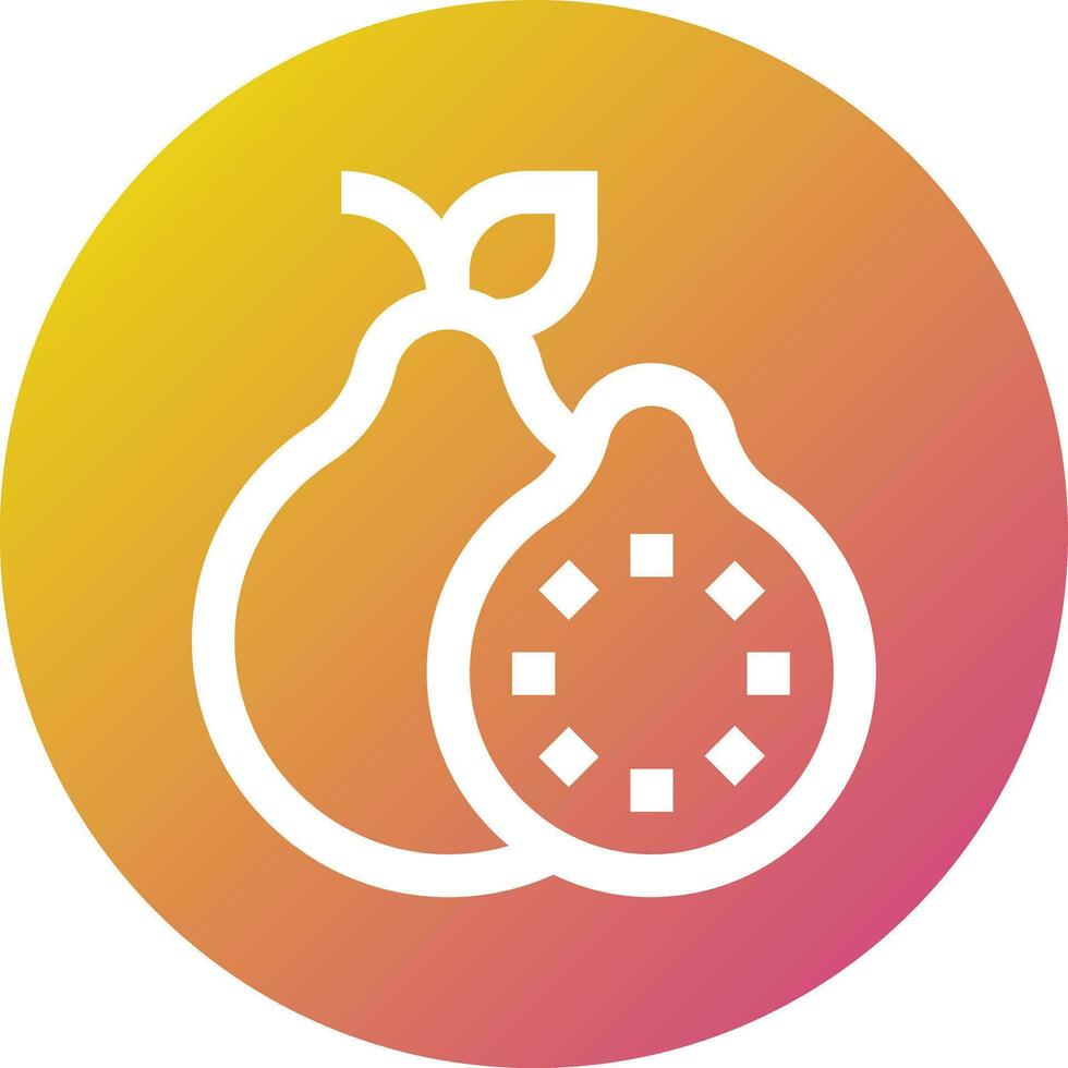 Guava Vector Icon Design Illustration