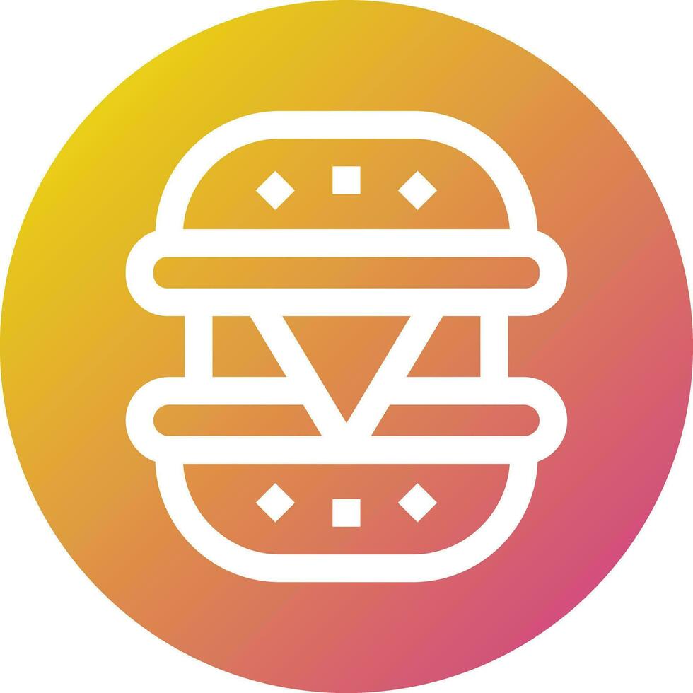 Cheese Burger Vector Icon Design Illustration