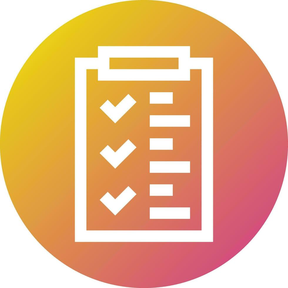 Checklist Vector Icon Design Illustration