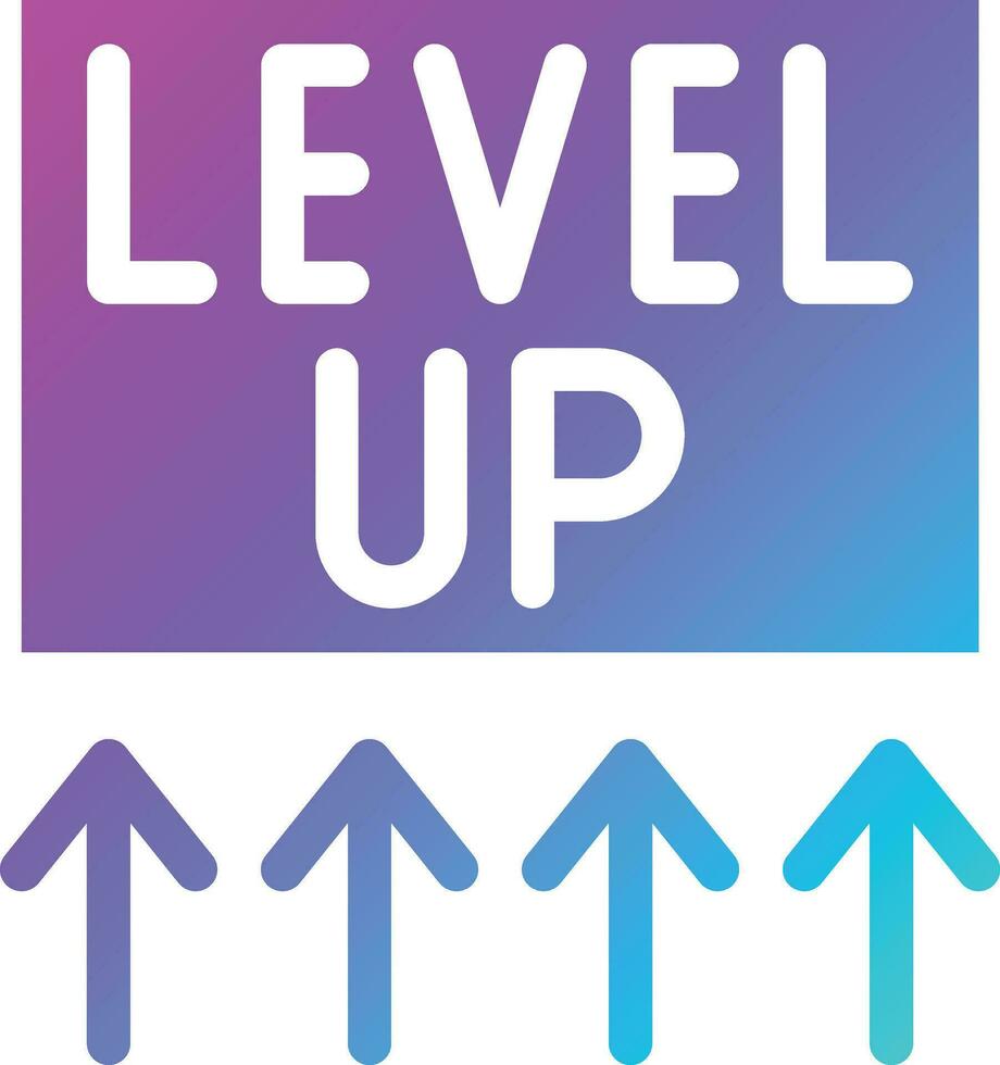 Level up Vector Icon Design Illustration