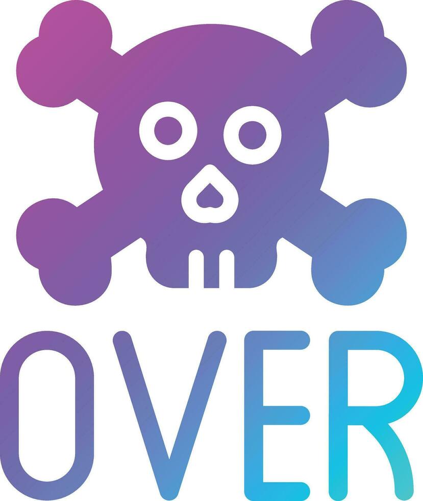 Game over Vector Icon Design Illustration