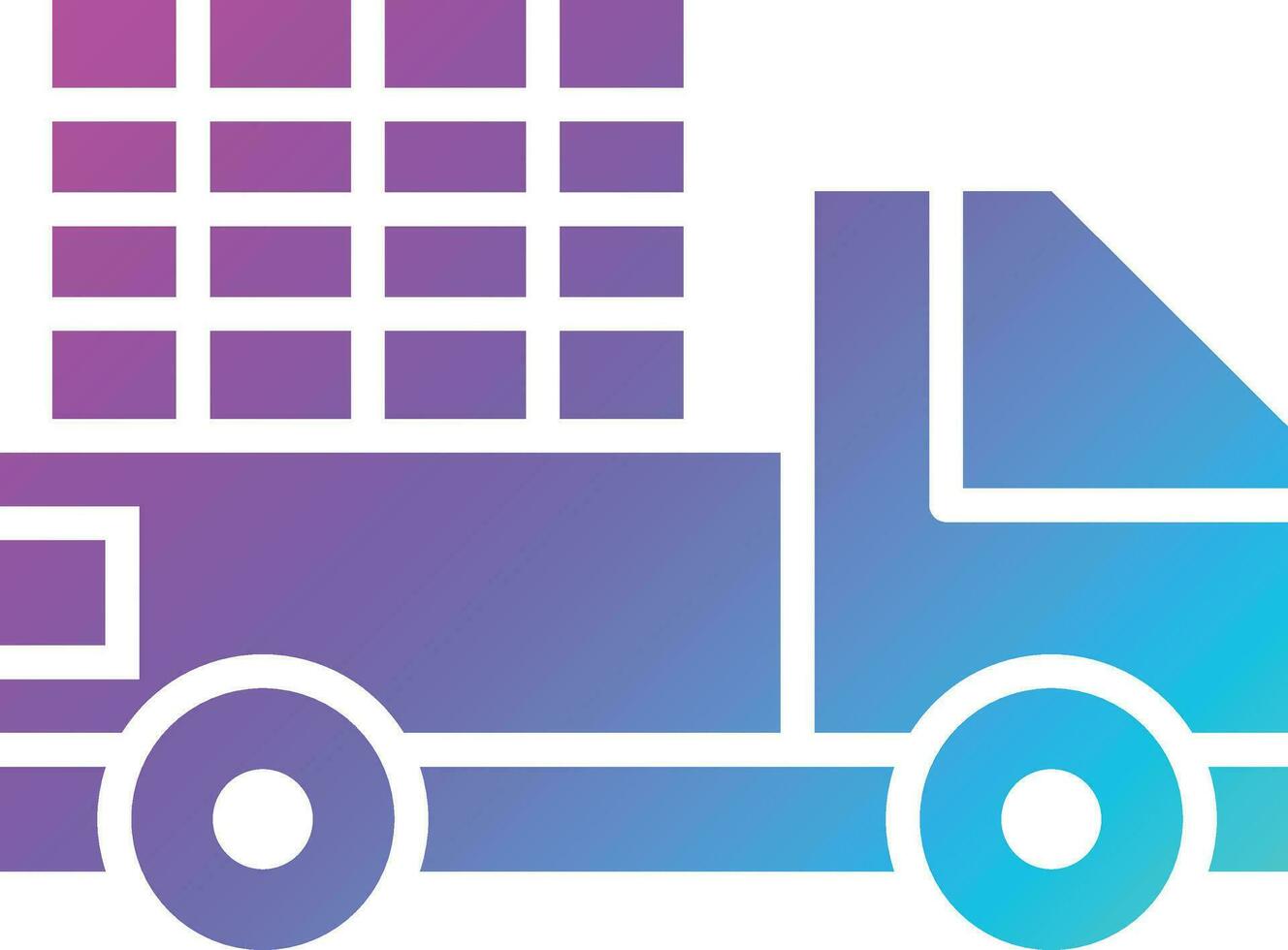 Pickup truck Vector Icon Design Illustration