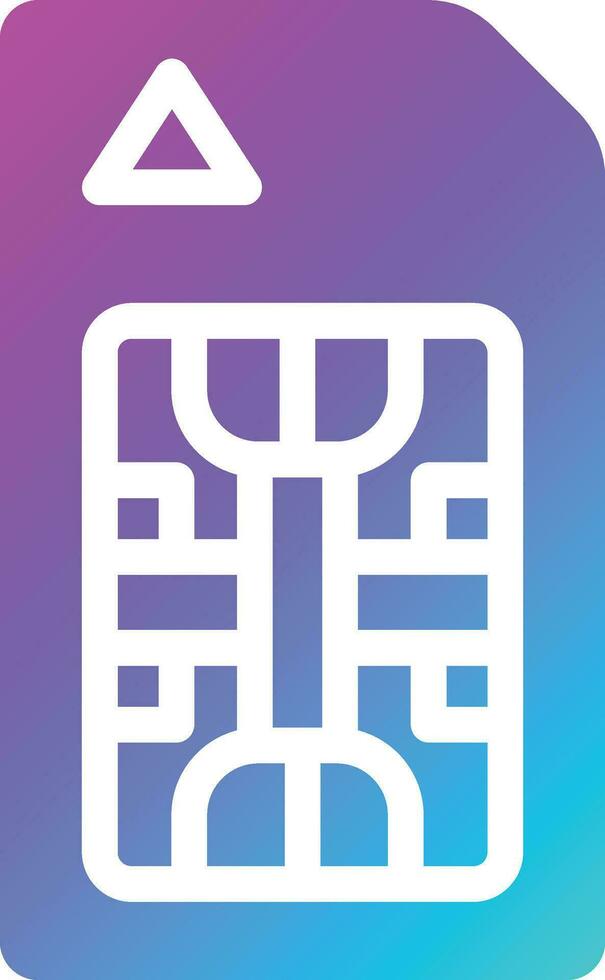 Sim card Vector Icon Design Illustration