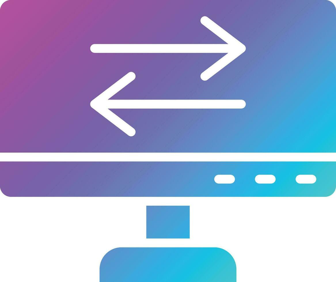 Data Transfer Vector Icon Design Illustration