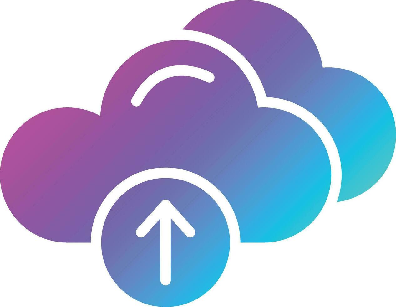 Cloud Upload Vector Icon Design Illustration