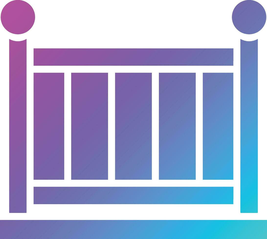 Baby Crib Vector Icon Design Illustration