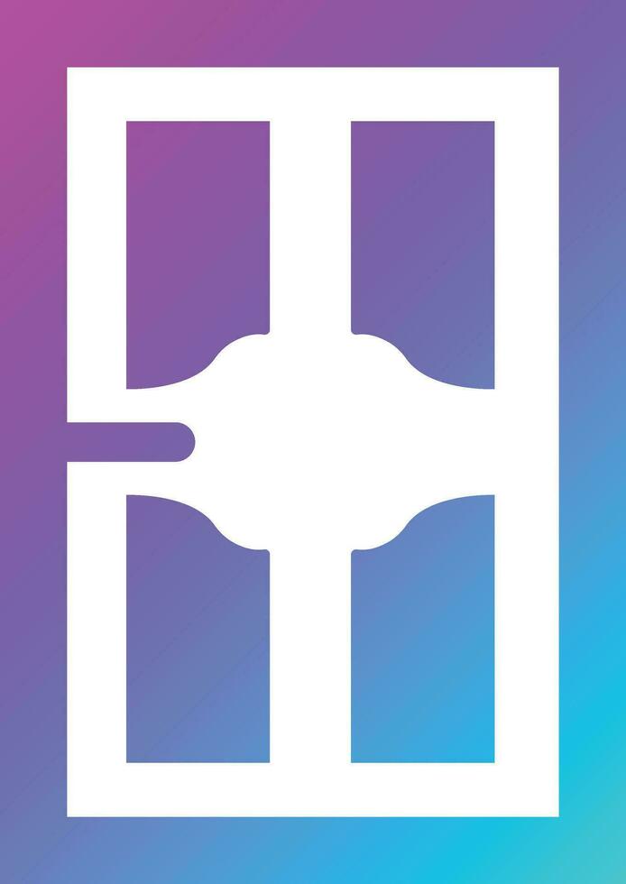 Door Vector Icon Design Illustration