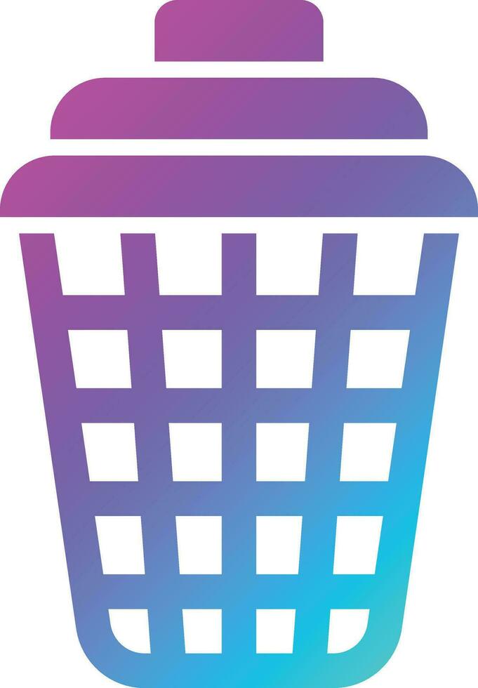 Laundry Basket Vector Icon Design Illustration