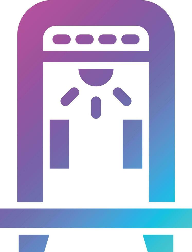 Metal Detector Vector Icon Design Illustration