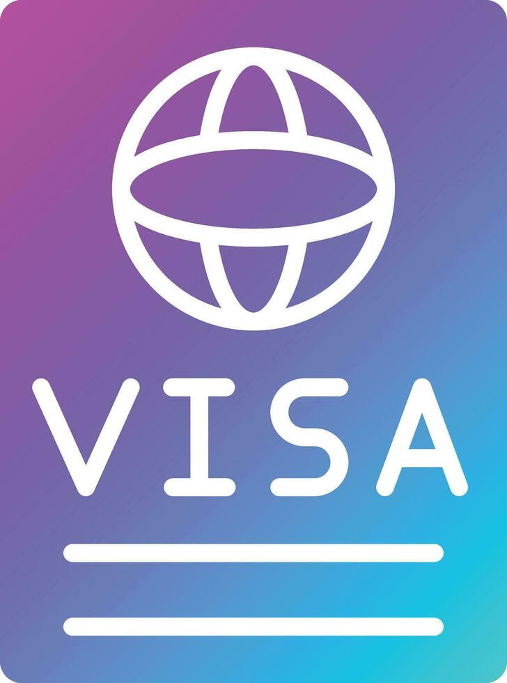 Visa Vector Icon Design Illustration