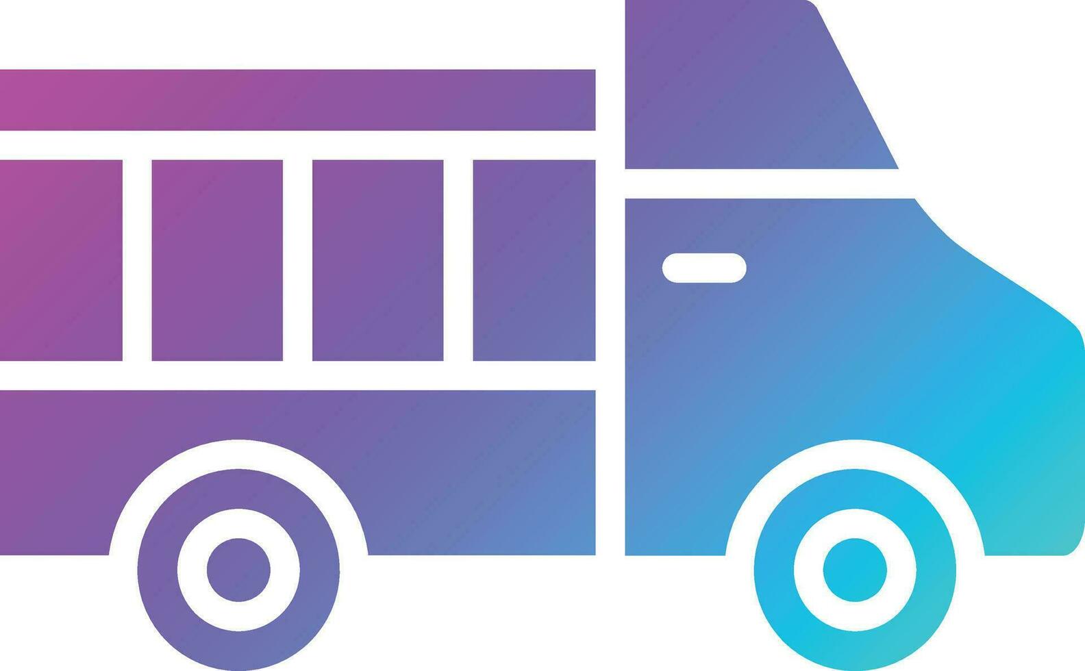 Pickup Truck Vector Icon Design Illustration