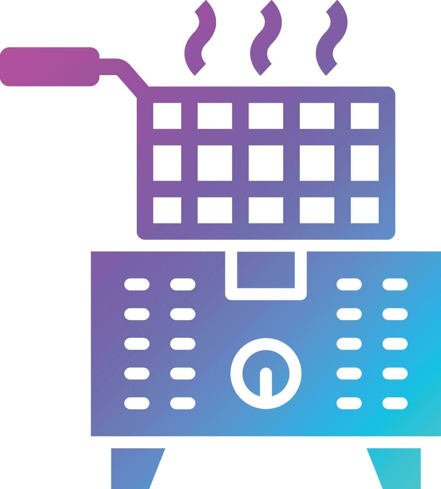 Deep Fryer Vector Icon Design Illustration