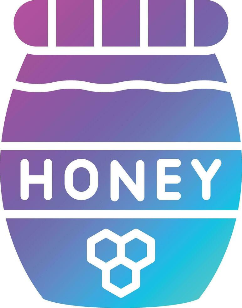 Honey Jar Vector Icon Design Illustration