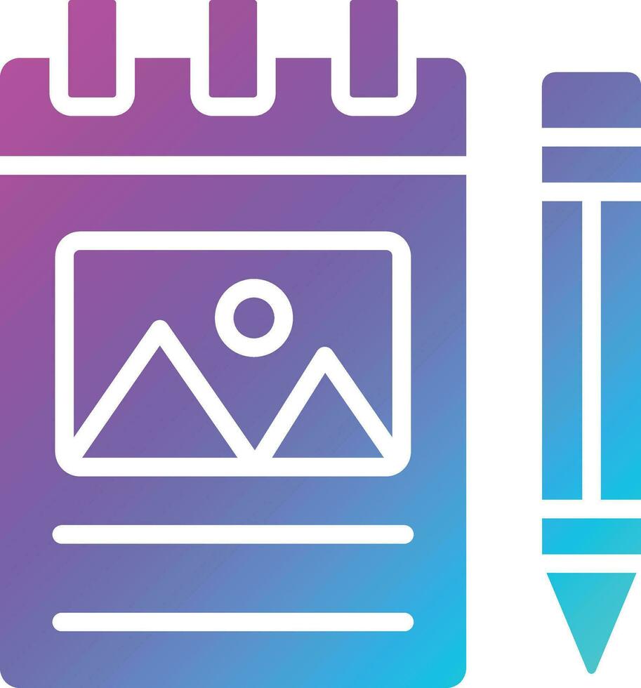 Sketchbook Vector Icon Design Illustration
