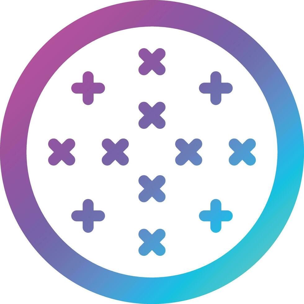 Cross Stitch Vector Icon Design Illustration