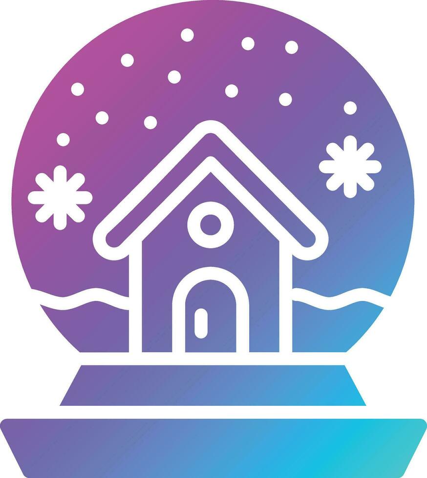 Snow globe Vector Icon Design Illustration