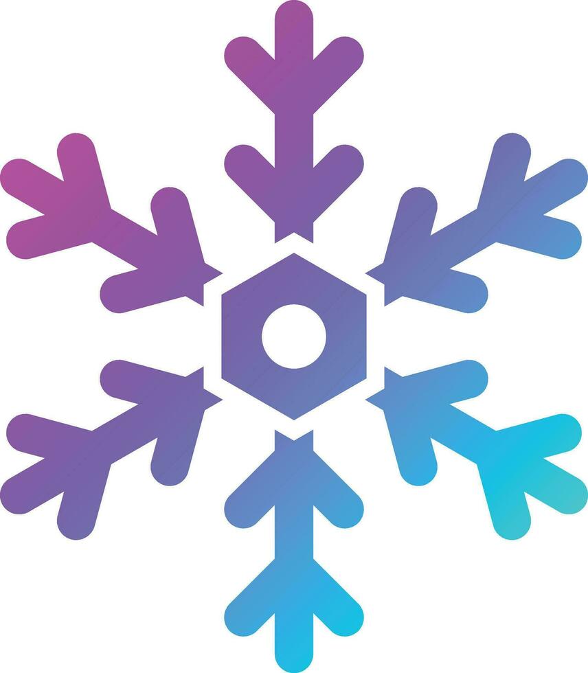 Snowflake Vector Icon Design Illustration