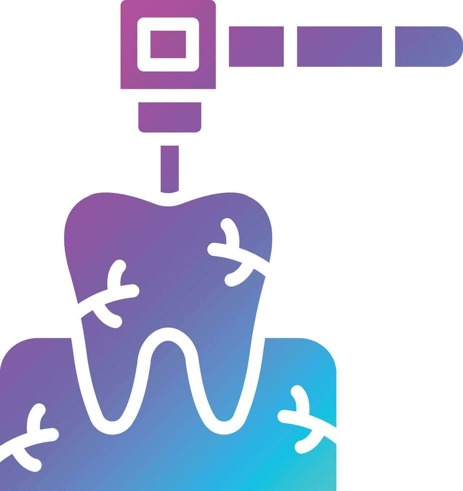 Dental Drill Vector Icon Design Illustration