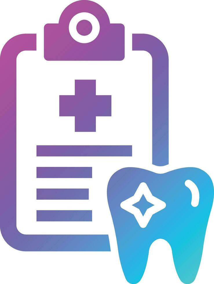 Dental Record Vector Icon Design Illustration