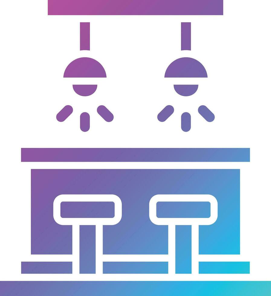Bar Counter Vector Icon Design Illustration