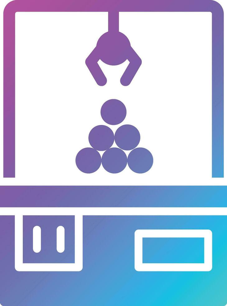 Claw Machine Vector Icon Design Illustration