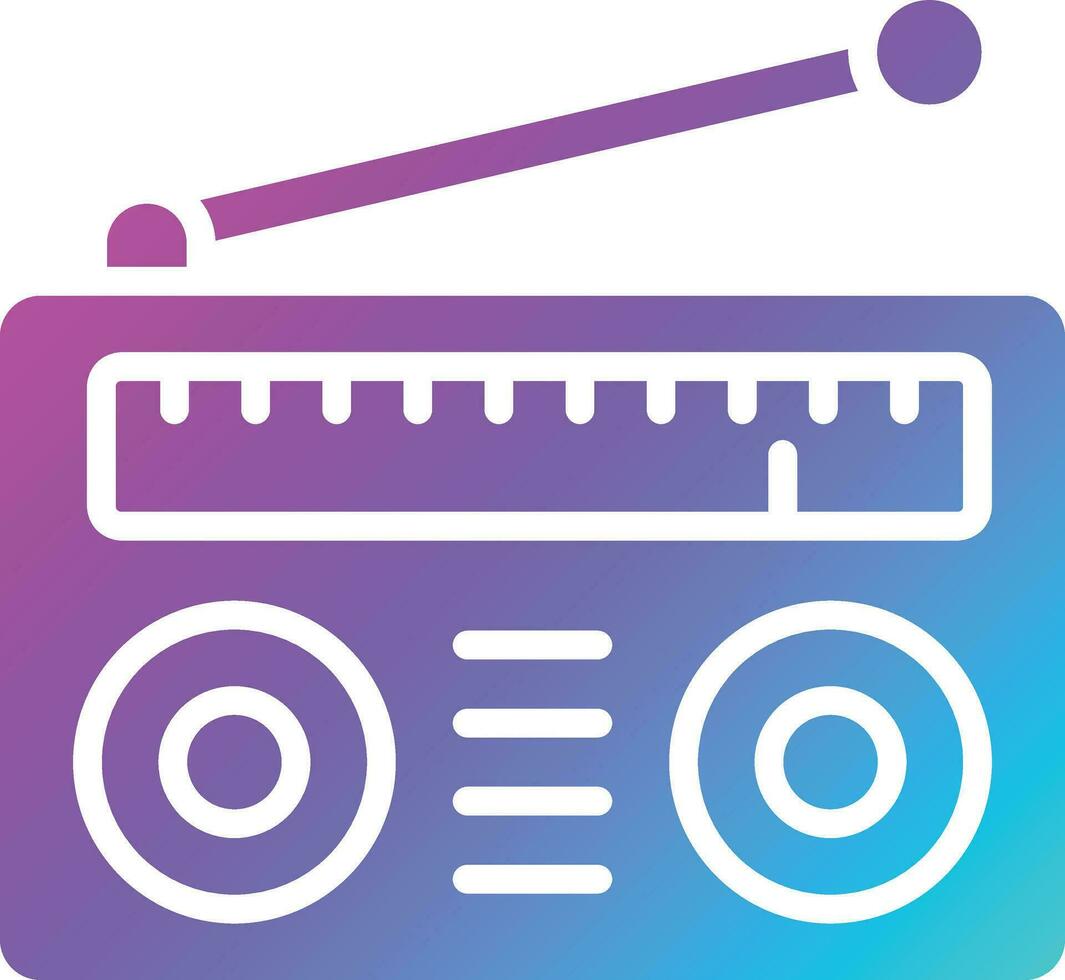 Radio Vector Icon Design Illustration