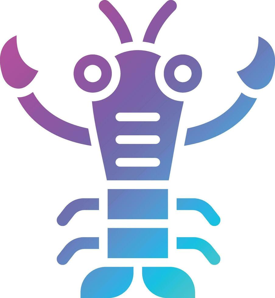 Lobster Vector Icon Design Illustration