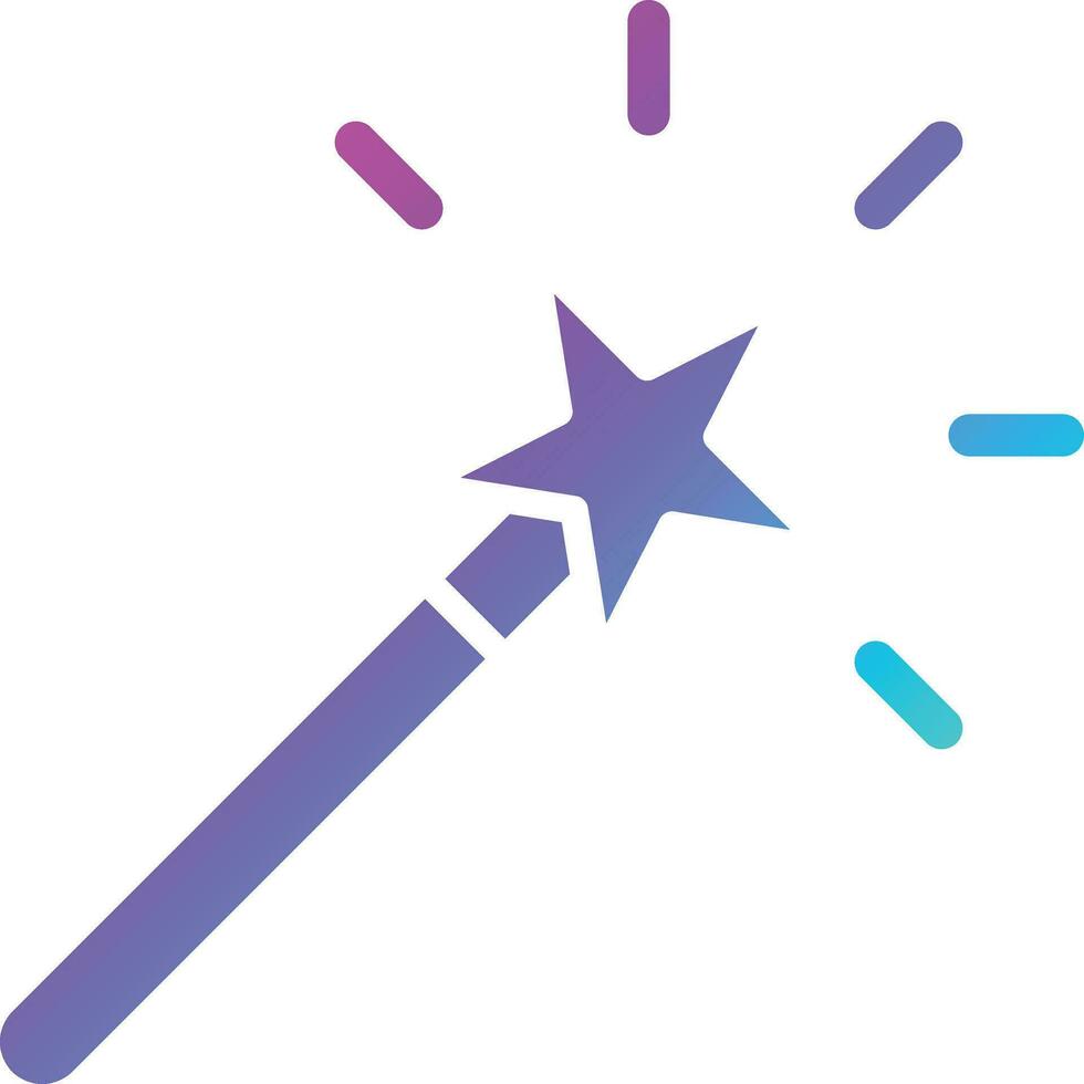 Magic Wand Vector Icon Design Illustration