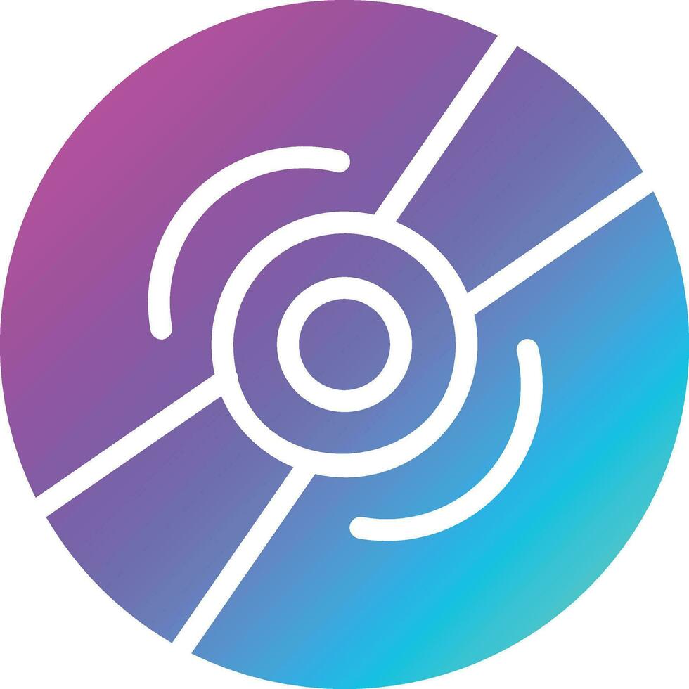 Compact Disk Vector Icon Design Illustration