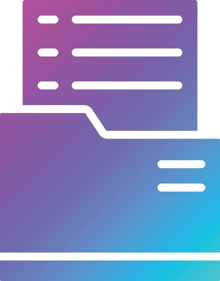 Dossier Vector Icon Design Illustration