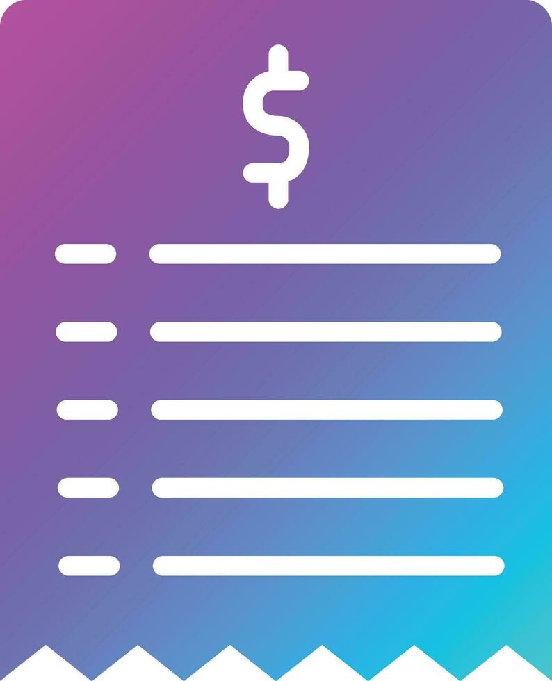 Bill Vector Icon Design Illustration