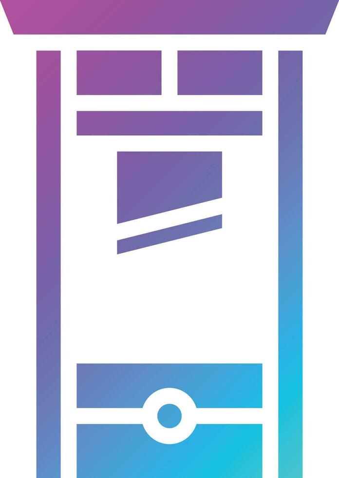 Guillotine Vector Icon Design Illustration