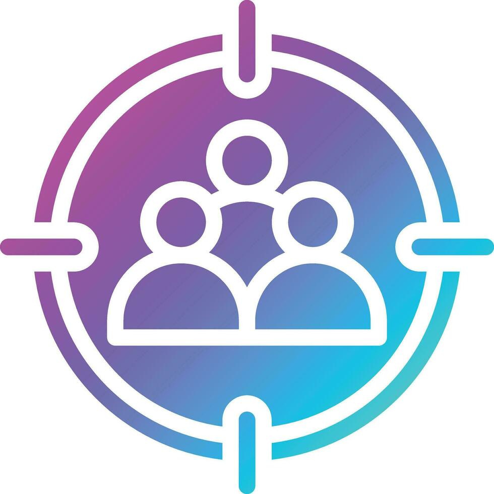 Target Audience Vector Icon Design Illustration