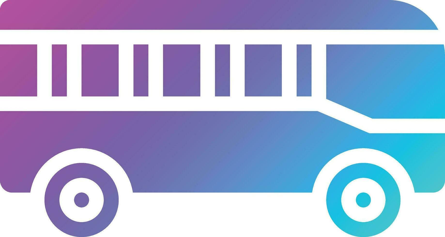 ilustración de diseño de icono de vector de autobús
