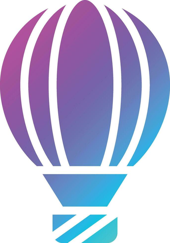 Hot air balloon Vector Icon Design Illustration
